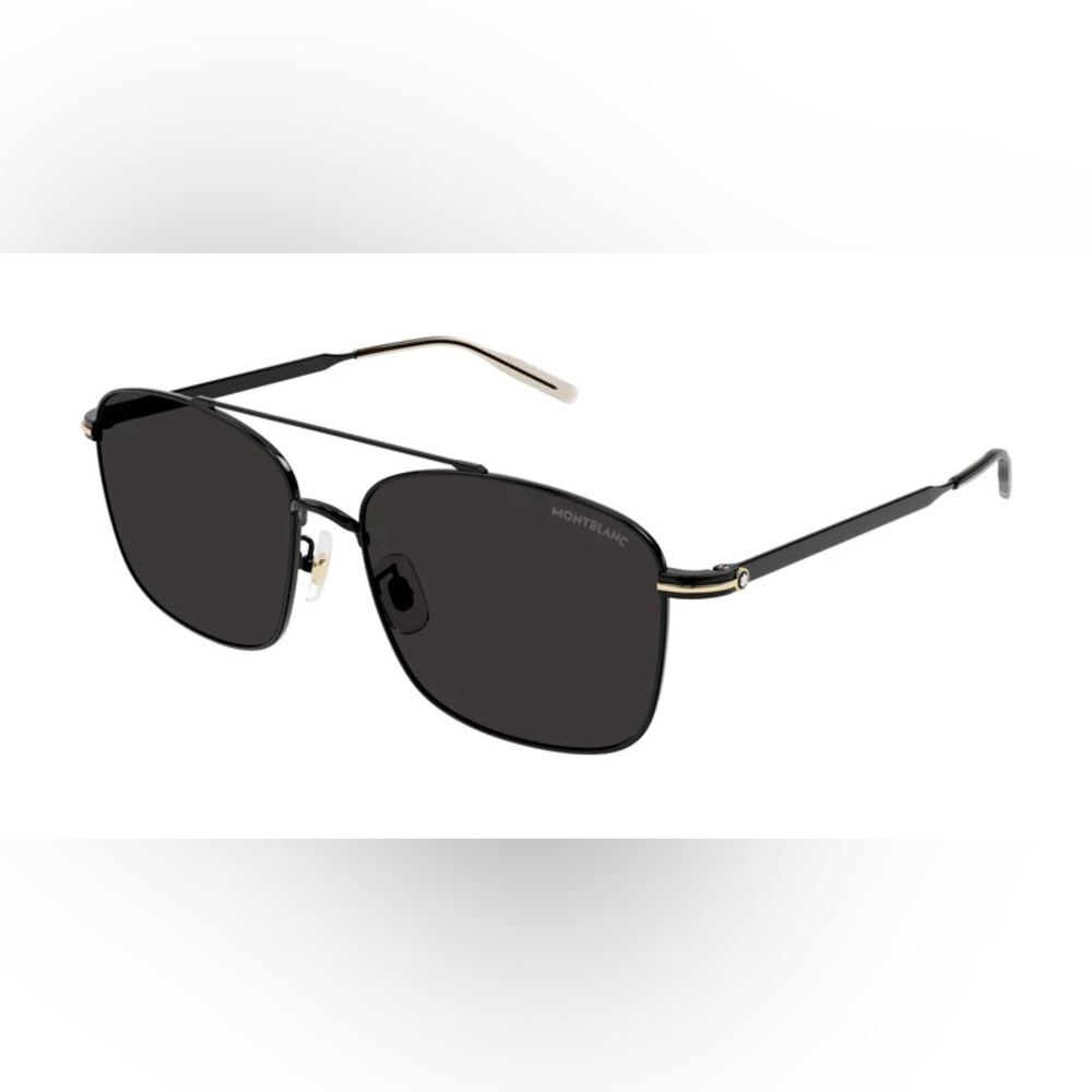 Montblanc Black and Gold Sunglasses